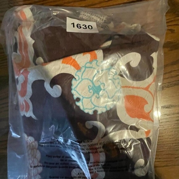 Trina Turk Jacket Womens 8 Brown Orange Floral Blazer Wool Open Lined Career - Picture 11 of 11